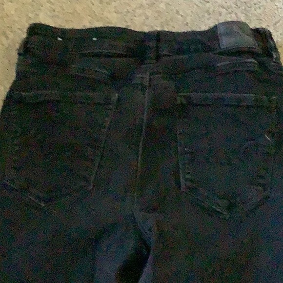American Eagle Super Stretch 10R black jeans. Highest rise jegging. - Picture 3 of 7